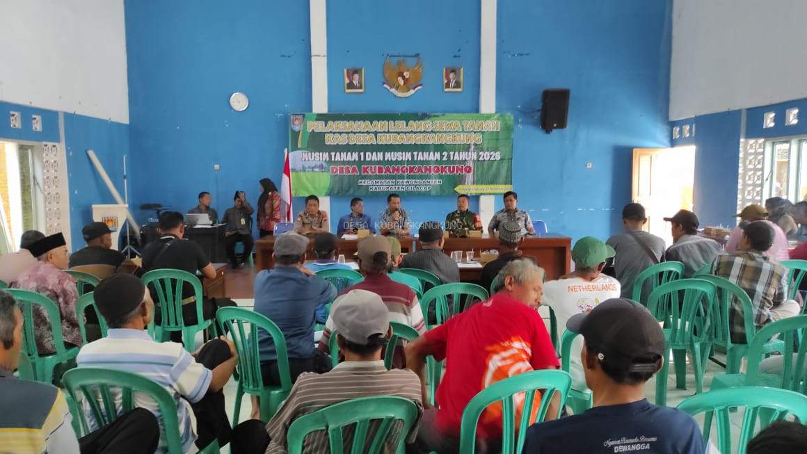 Pelaksanaan Lelang Tanah kas desa Kubangkangkung tahun 2026